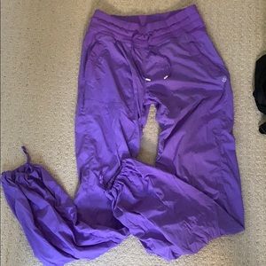 Purple joggers